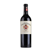 Bottle shot of Organic Red Wine Chateau Canon La Gaffeliere on white background